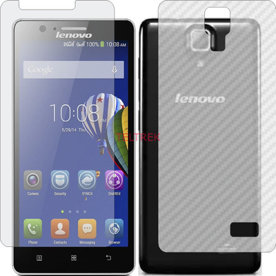 TELTREK Front and Back Screen Guard for LENOVO A536 (Front Matte Finish & Back 3d Carbon Fiber)(Pack of 2)