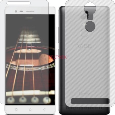 TELTREK Front and Back Screen Guard for LENOVO VIBE K5 NOTE 2016 (Front Matte Finish & Back 3d Carbon Fiber)(Pack of 2)