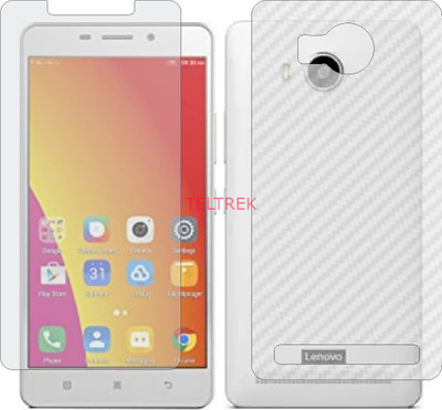 TELTREK Front and Back Screen Guard for LENOVO A7700 16GB (Front Matte Finish & Back 3d Carbon Fiber)(Pack of 2)