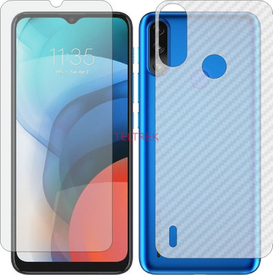TELTREK Front and Back Screen Guard for LENOVO K 13 (Front Matte Finish & Back 3d Carbon Fiber)(Pack of 2)