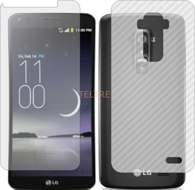 TELTREK Front and Back Screen Guard for LG G FLEX D958 (Front Matte Finish & Back 3d Carbon Fiber)(Pack of 2)