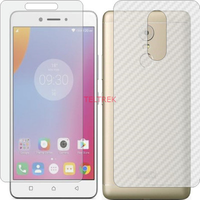 TELTREK Front and Back Screen Guard for LENOVO K6 NOTE (Front Matte Finish & Back 3d Carbon Fiber)(Pack of 2)