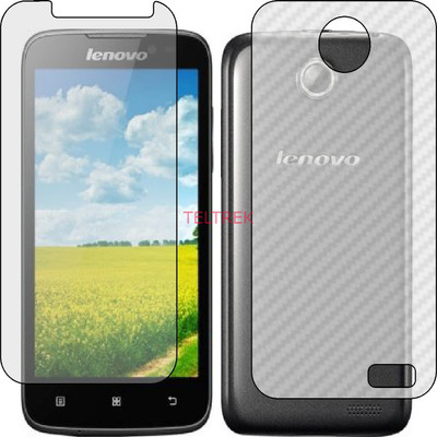 TELTREK Front and Back Screen Guard for LENOVO A516 (Front Matte Finish & Back 3d Carbon Fiber)(Pack of 2)