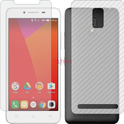 TELTREK Front and Back Screen Guard for LENOVO A6000 (Front Matte Finish & Back 3d Carbon Fiber)(Pack of 2)