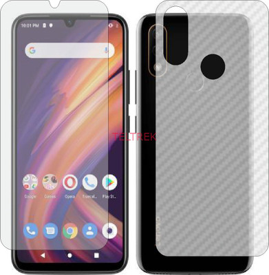 TELTREK Front and Back Screen Guard for LENOVO A6 NOTE (Front Matte Finish & Back 3d Carbon Fiber)(Pack of 2)