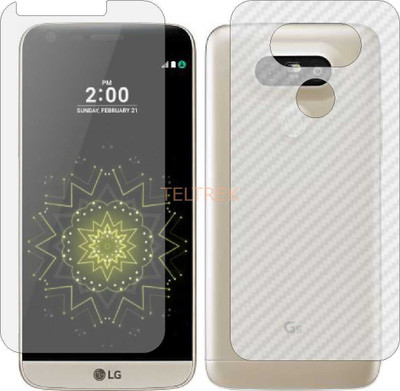 TELTREK Front and Back Screen Guard for LG G5 (Front Matte Finish & Back 3d Carbon Fiber)(Pack of 2)