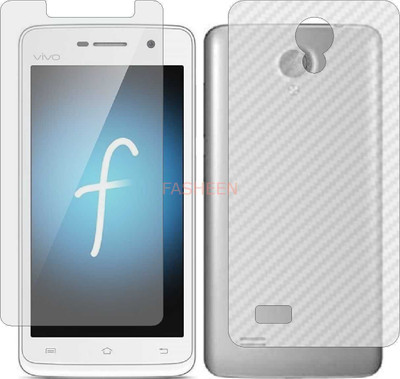 Fasheen Front and Back Tempered Glass for VIVO Y21L (Front Matte Finish & Back 3d Carbon Fiber)(Pack of 2)