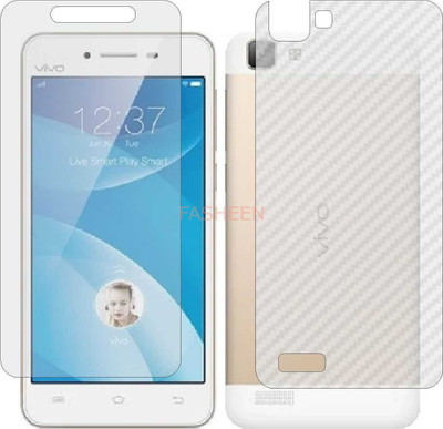 Fasheen Front and Back Tempered Glass for VIVO Y35 (Front Matte Finish & Back 3d Carbon Fiber)(Pack of 2)