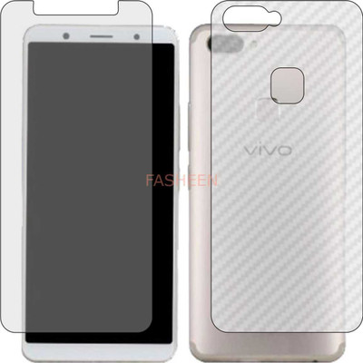 Fasheen Front and Back Tempered Glass for VIVO X20 (Front Matte Finish & Back 3d Carbon Fiber)(Pack of 2)
