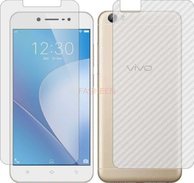 Fasheen Front and Back Tempered Glass for VIVO Y66 (Front Matte Finish & Back 3d Carbon Fiber)(Pack of 2)
