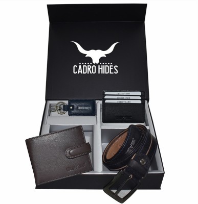 cadrohides Men Casual Multicolor Genuine Leather Wallet(9 Card Slots)