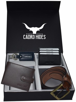 cadrohides Men Casual Brown, Black Genuine Leather Wallet(9 Card Slots)