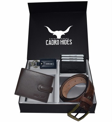 cadrohides Men Casual Multicolor Genuine Leather Wallet(9 Card Slots)