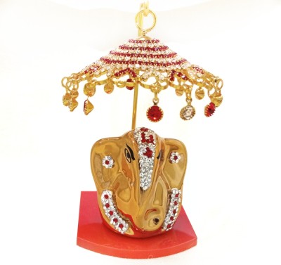 SB crafts Decorative Showpiece  -  10 cm(Metal, Plastic, Gold, Red)