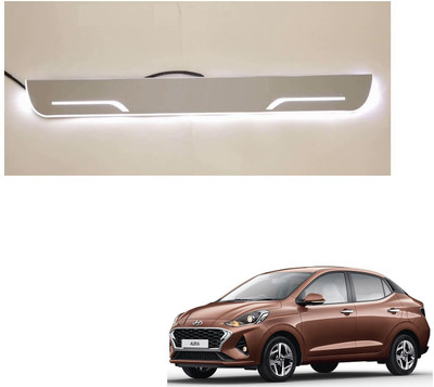 KOZDIKO LED ACRYLIC BLUE LIGHT SCUFF PLATES SET OF 4 PCS FOR HYUNDAI AURA Door Sill Plate