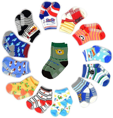 KidBee Baby Girls Printed, Self Design, Geometric Print, Striped Ankle Length(Pack of 4)