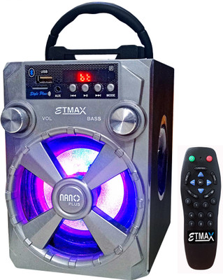 etmax NANO PLUS Grey 30 W Bluetooth Home Theatre(Grey, Stereo Channel)
