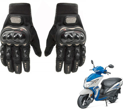 AuTO ADDiCT PRO BIKER GLOVES BLACK FOR HONDA dio Riding Gloves(Black)