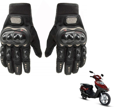AuTO ADDiCT PRO BIKER GLOVES BLACK FOR HERO ELCTRIC FLASH Riding Gloves(Black)