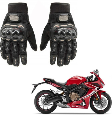 AuTO ADDiCT PRO BIKER GLOVES BLACK FOR HONDA CBR 650 Riding Gloves(Black)