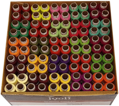 Jyoti Multicolored Thread(135 m Pack of100)