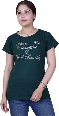 Ogarti Casual Printed Women Green Top