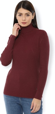 VAN HEUSEN Casual Solid Women Maroon Top