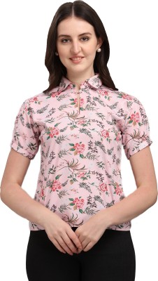 ORI Casual Printed Women Pink Top