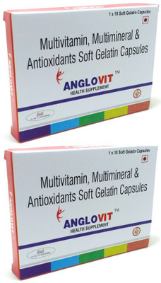 ANGLOVIT Multivitamin, Multimineral & Antioxidant Soft Gelatin Capsules(2 x 10 Capsules)