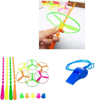 imtion 2 in 1 Combo ( 3 Pcs Bamboo Dragonfly toy + 1 pcs whistle seeti multi color toys ) Plastic Flying Saucers Pull String Spinning Wheel Toy for Kids Multicolour imtion 2 in 1 Combo ( 3 Pcs Bamboo Dragonfly toy + 1 pcs whistle seeti multi color toys ) Plastic Flying Saucers Pull String Spinning Wheel Toy for Kids Multicolour