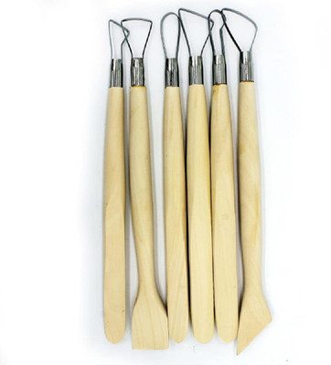 DELITON Crafts Wooden Carving Modelling Tools Double Heads Pottery Clay Ceramic Polymer Paper Mache Sculpture