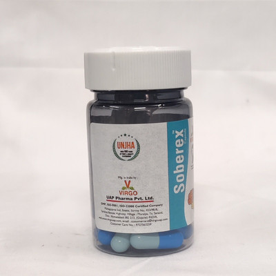 Virgo UAP Pharma Soberex capsule is for reduces stress level & tones up nerves | Improves memory and helps better concentration | Pack of 2 | Each of 30capsules(Pack of 2, 60 Capsules) Virgo UAP Pharma Soberex capsule is for reduces stress level & tones up nerves | Improves memory and helps better concentration | Pack of 2 | Each of 30capsules(Pack of 2, 60 Capsules)