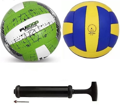 clark green pu 5000 volleyball and classic combo Volleyball - Size: 4(Standard, Pack of 1)