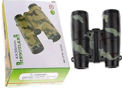 Kmc kidoz Binoculars /Doorbeen /Folding Telescope 4X35 ZOOM Outdoor Science Educational Toys for Boys and Girls Binoculars (35 mm , Army) Binoculars(35 mm , Military Green)