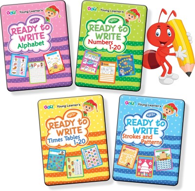 Ready to write Alphabet, Ready to write Numbers 1-20, Ready to write Times tables 1-20, ready to write strokes and pattern(Paperback, Young Learner Editorial Team)