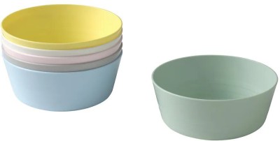 IKEA Polypropylene Dessert Bowl Ikea plastic kalas bowls (pack of 6)(Pack of 6, Multicolor)