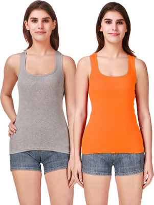 17.Hills Casual Solid Women Grey Top
