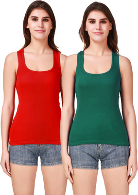 17.Hills Casual Solid Women Green Top