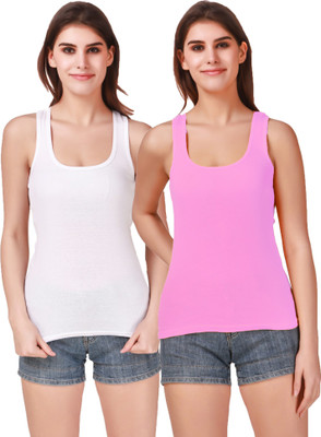17.Hills Casual Solid Women White Top