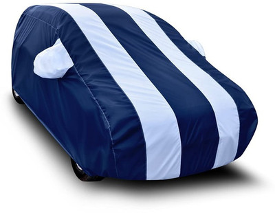 KASHYAP ENTERPRISE Car Cover For Mahindra Bolero (With Mirror Pockets)(White, Blue)