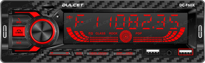 DULCET DC-F60X 220W Universal Fit Single Din Mp3 with Big LCD Display Car Stereo(Single Din)