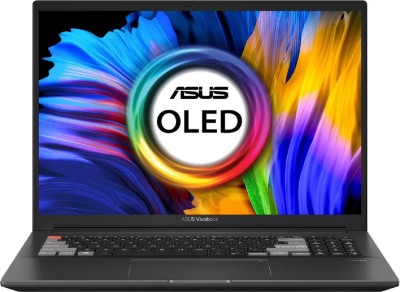 ASUS Vivobook Pro 16X OLED (2021) Ryzen 9 Octa Core 5900H 9th Gen - (16 GB/1 TB SSD/Windows 11 Home/4 GB Graphics/NVIDIA GeForce RTX RTX 3050) M7600QC-L2044WS Gaming Laptop(16 Inch, Black, 1.95 kg, With MS Office)