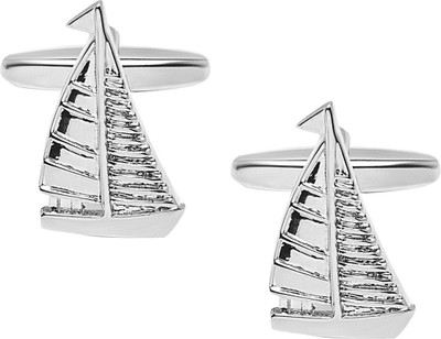 Shining Jewel Brass Cufflink(Silver)