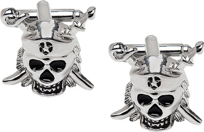 Shining Jewel Brass Cufflink(Silver)