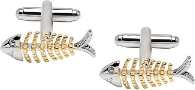 Shining Jewel Brass Cufflink(Silver)