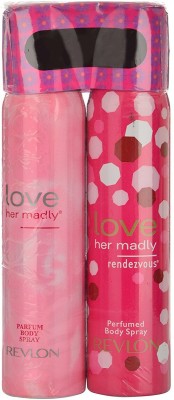 Revlon Love Her Madly Body Spray - For Women(200 ml, Pack of 2)