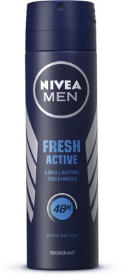NIVEA Fresh Active long lasting freshness Deodorant Spray  -  For Men(150 ml)