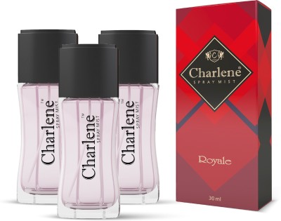 Charlene Spray Mist Royale 3pcs (30ml each) Perfume  -  90 ml(For Men & Women)