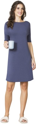 VAN HEUSEN Women A-line Blue Dress