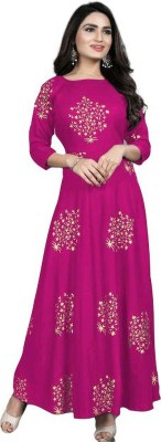 City Craft Straight Gown(Pink)